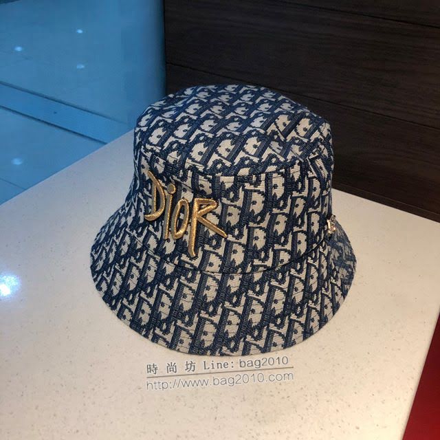 Dior男女同款帽子 迪奧刺繡印花漁夫帽  mm1171